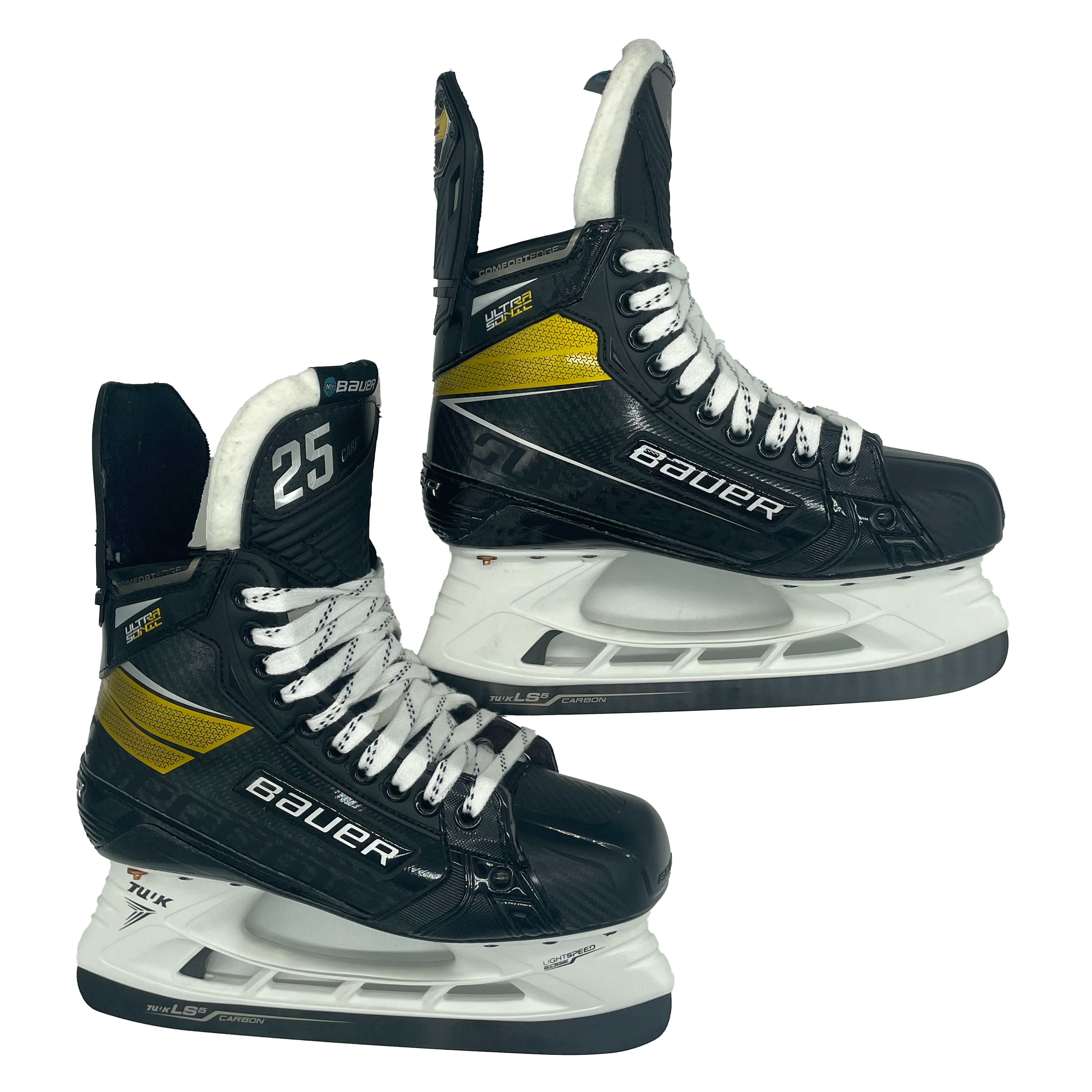 Bauer Supreme Ultrasonic - Patins de hockey Pro Stock neufs - Alex Carpenter - Taille 6D